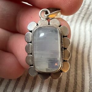 925 Sterling Silver Moonstone Pendant